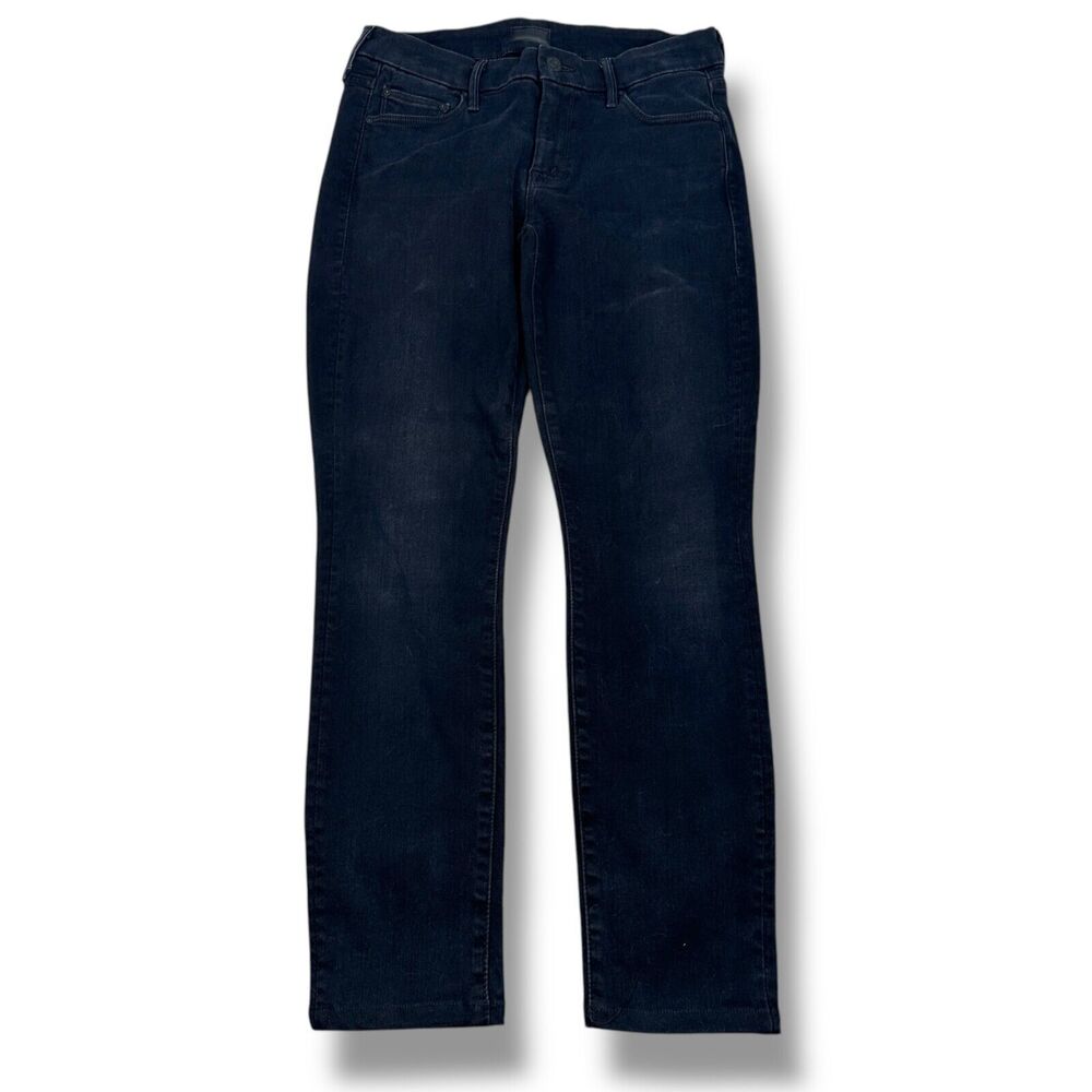 Mother Looker Ankle Fray Women’s 27 Blackbird Wash Black High Waisted Denim READ